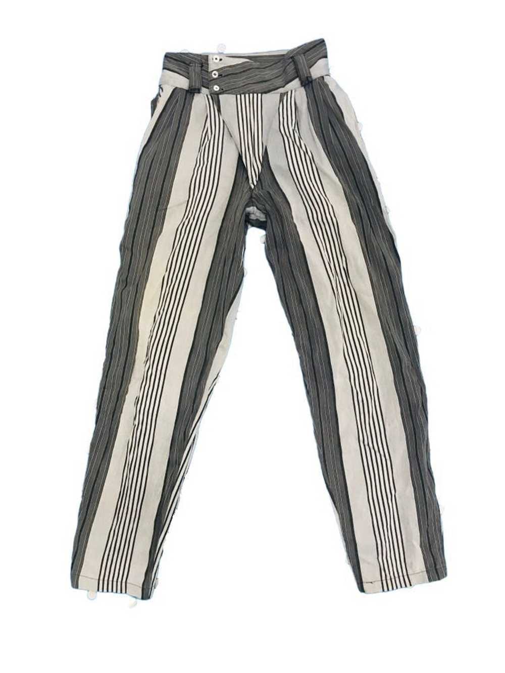 Kansai Yamamoto Kansai Yamamoto Denim Striped Pan… - image 2