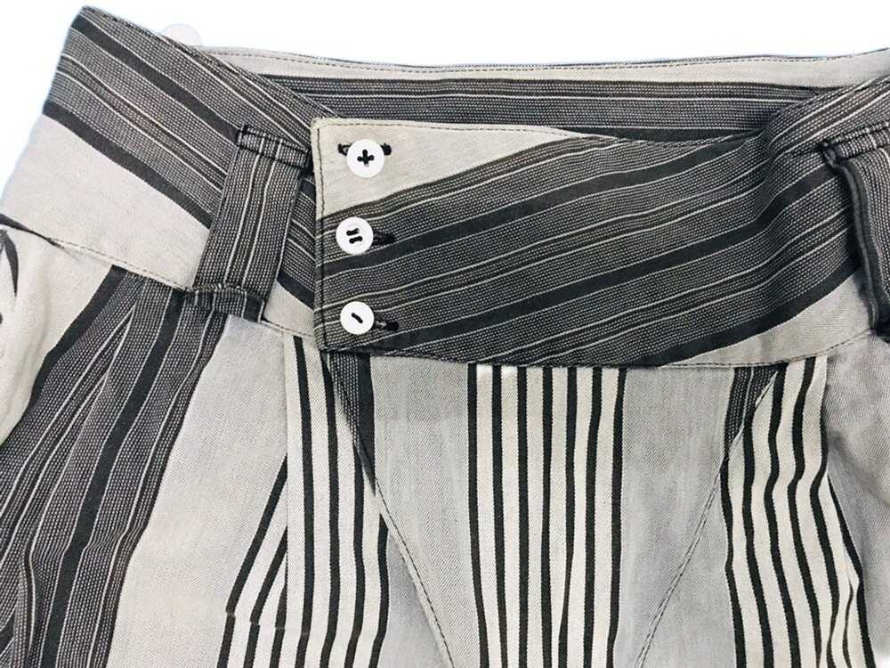 Kansai Yamamoto Kansai Yamamoto Denim Striped Pan… - image 7