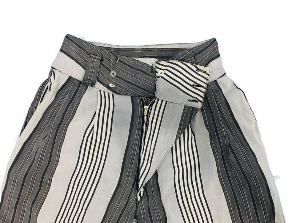 Kansai Yamamoto Kansai Yamamoto Denim Striped Pan… - image 8