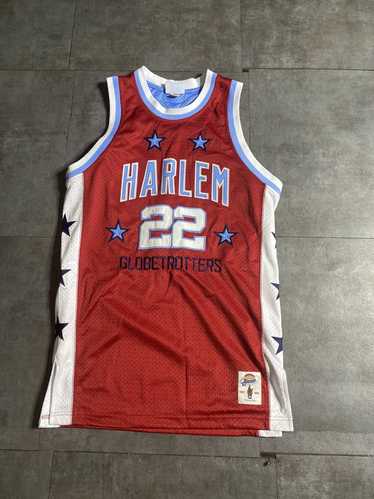 Harlem Globetrotters Brown Multi Patch 41 Fubu Platinum Jersey 4XL