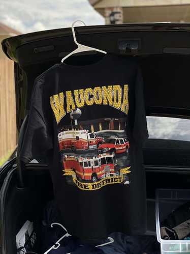 Vintage Wauconda fire fighter tee