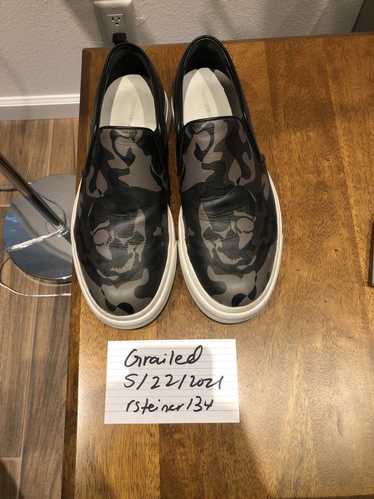 Alexander McQueen Camp skull slip ons