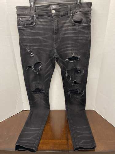 Amiri Mike Amiri Distressed Denim Jeans Size 34 - image 1