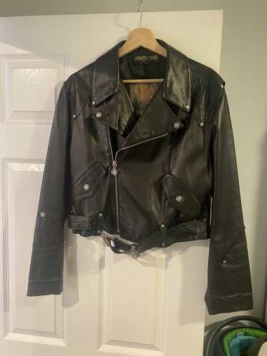 Roberto Cavalli Vintage short leather jacket