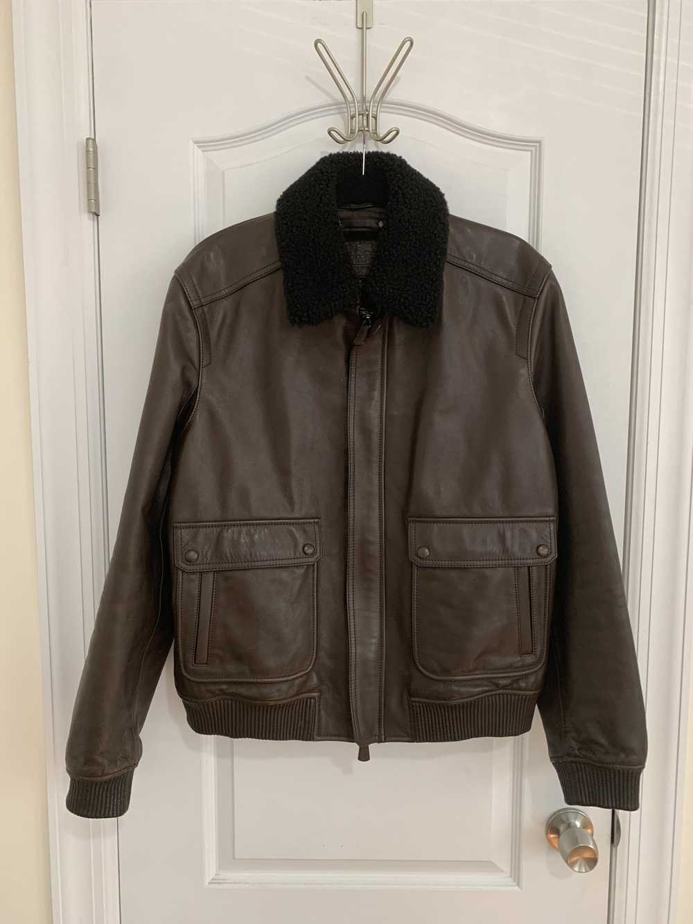 Coach Leather Bomber Jacket - image 1