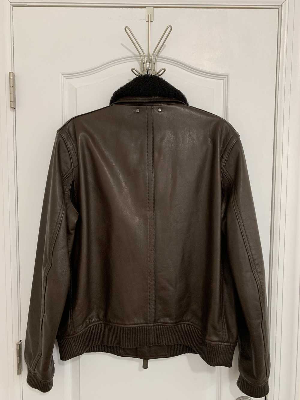 Coach Leather Bomber Jacket - image 3