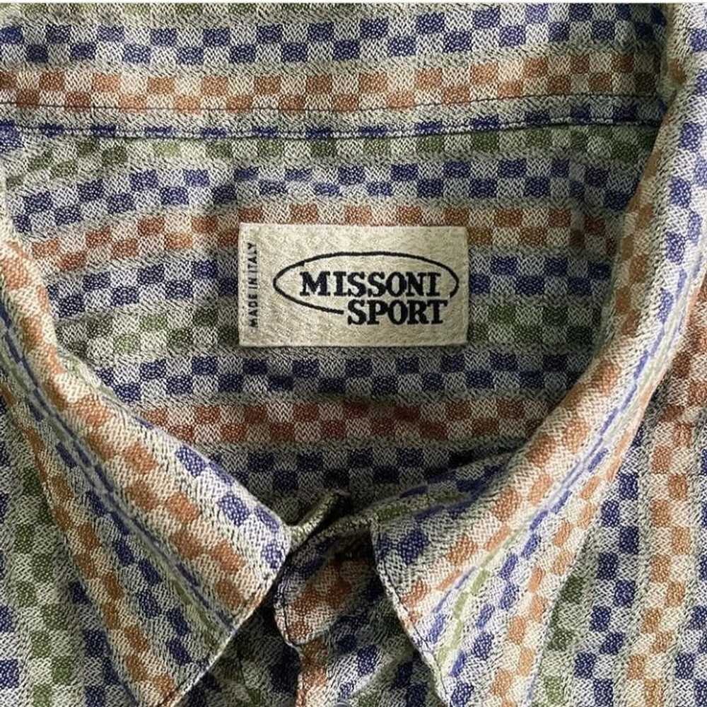 Missoni Vintage MISSONI Multicolor Striped Long S… - image 2