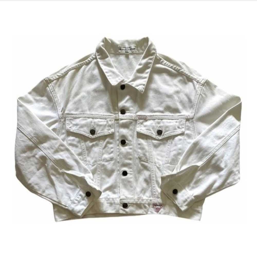 Guess 90s GUESS White Denim Trucker Jacket (Made … - image 1