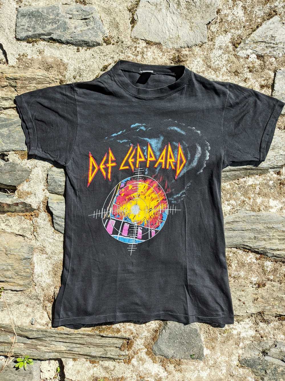 Band Tees × Rock T Shirt × Vintage Early 80's Def… - image 1