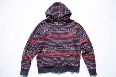 Streetwear × Vintage Sweater Bomber Jacket / Hood… - image 1