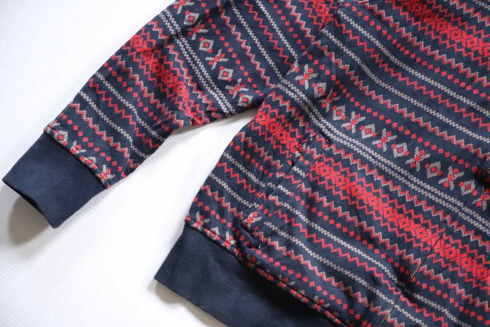 Streetwear × Vintage Sweater Bomber Jacket / Hood… - image 3