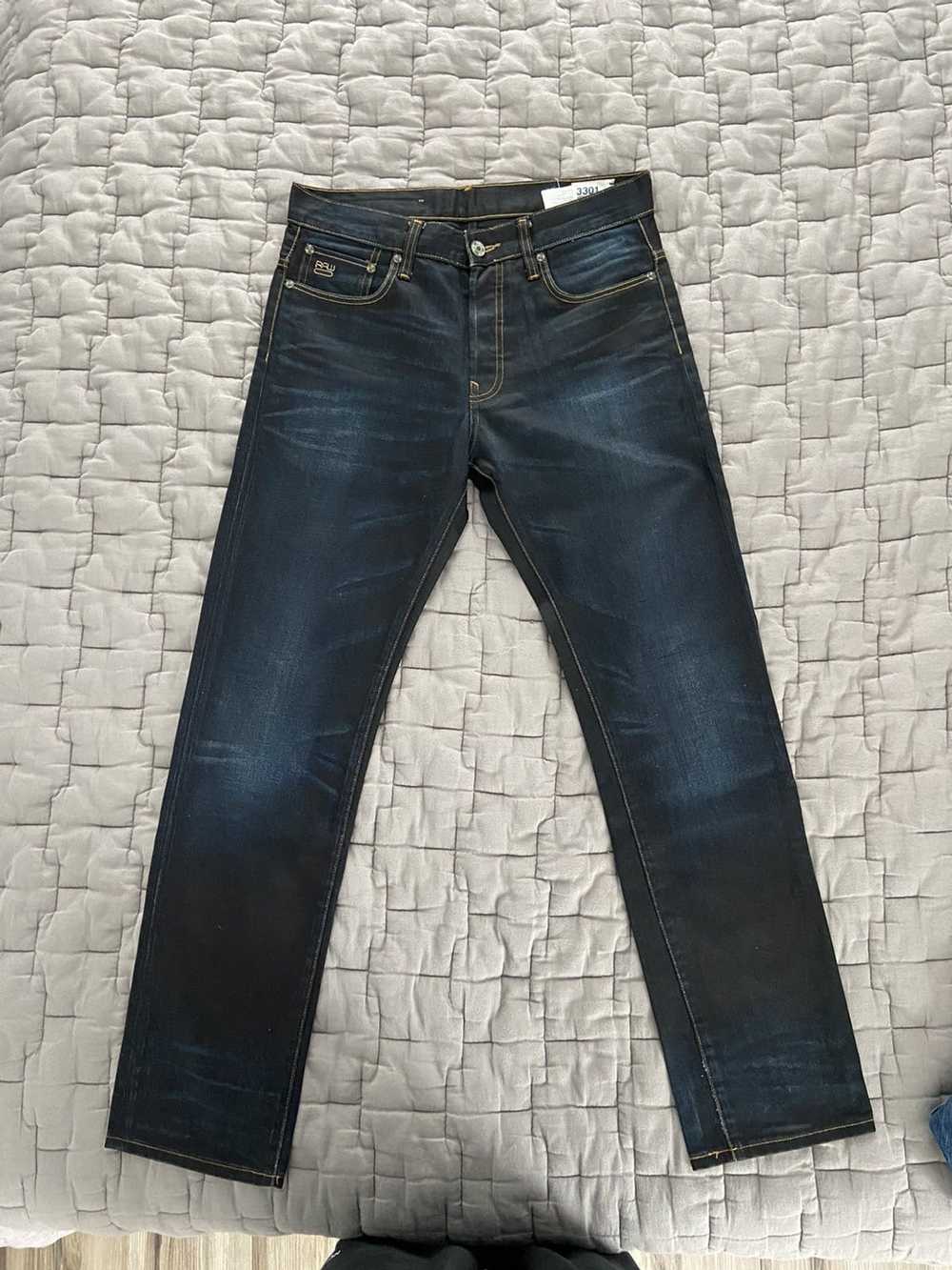 Gstar G Star Raw 3301 Straight Denim Jeans - image 1
