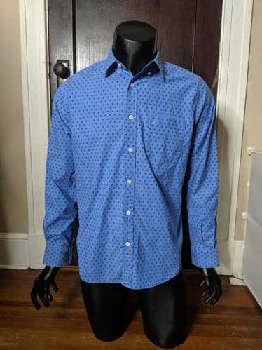 Nautica Blue anchor print logo buttondown shirt