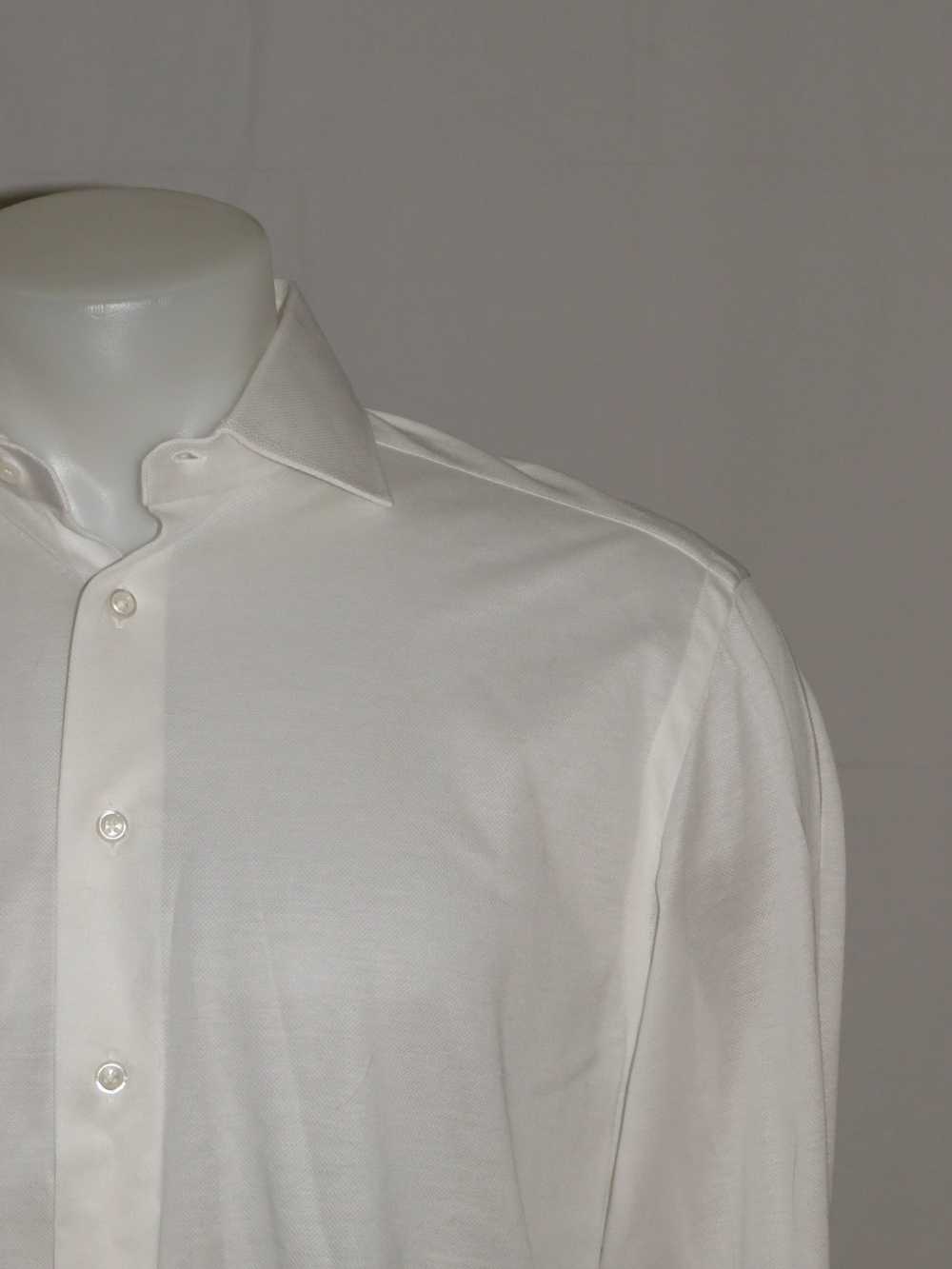 Custom David Lance White Mesh Spread Collar Dress… - image 4