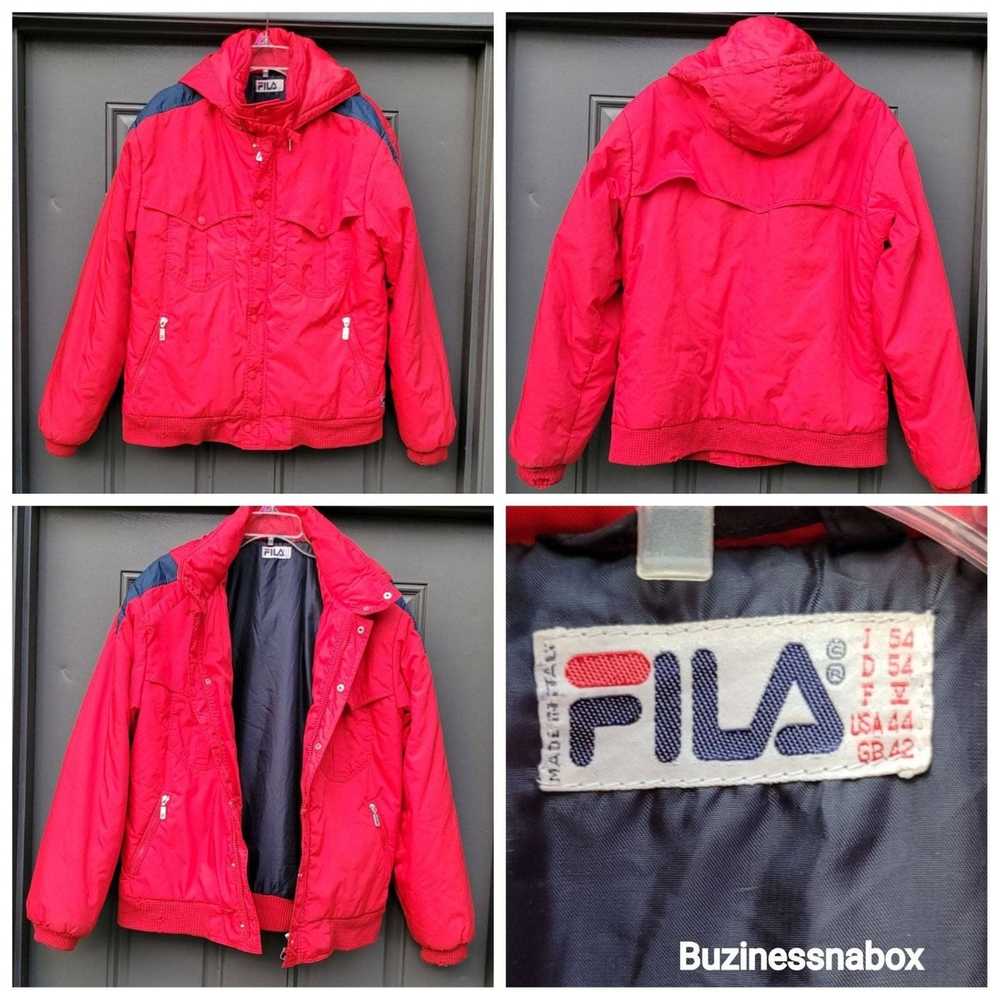 Fila Vtg 90s Fila Hooded Jacket Made In Italy - image 1