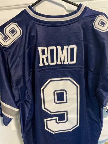 TONY ROMO DALLAS COWBOYS JERSEY SIZE 50 STITCHED NUMBERS AND LETTERS BLUE