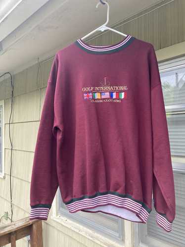 Vintage Vintage burgundy golf sweatshirt XL