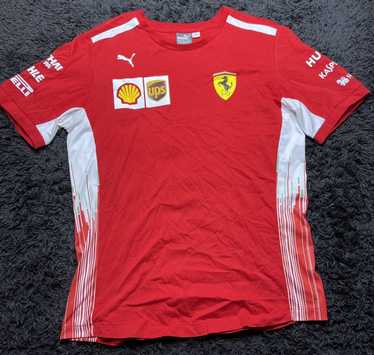 2023 Puma Scuderia Ferrari Big Shield T-Shirt Adult - White – FANABOX™