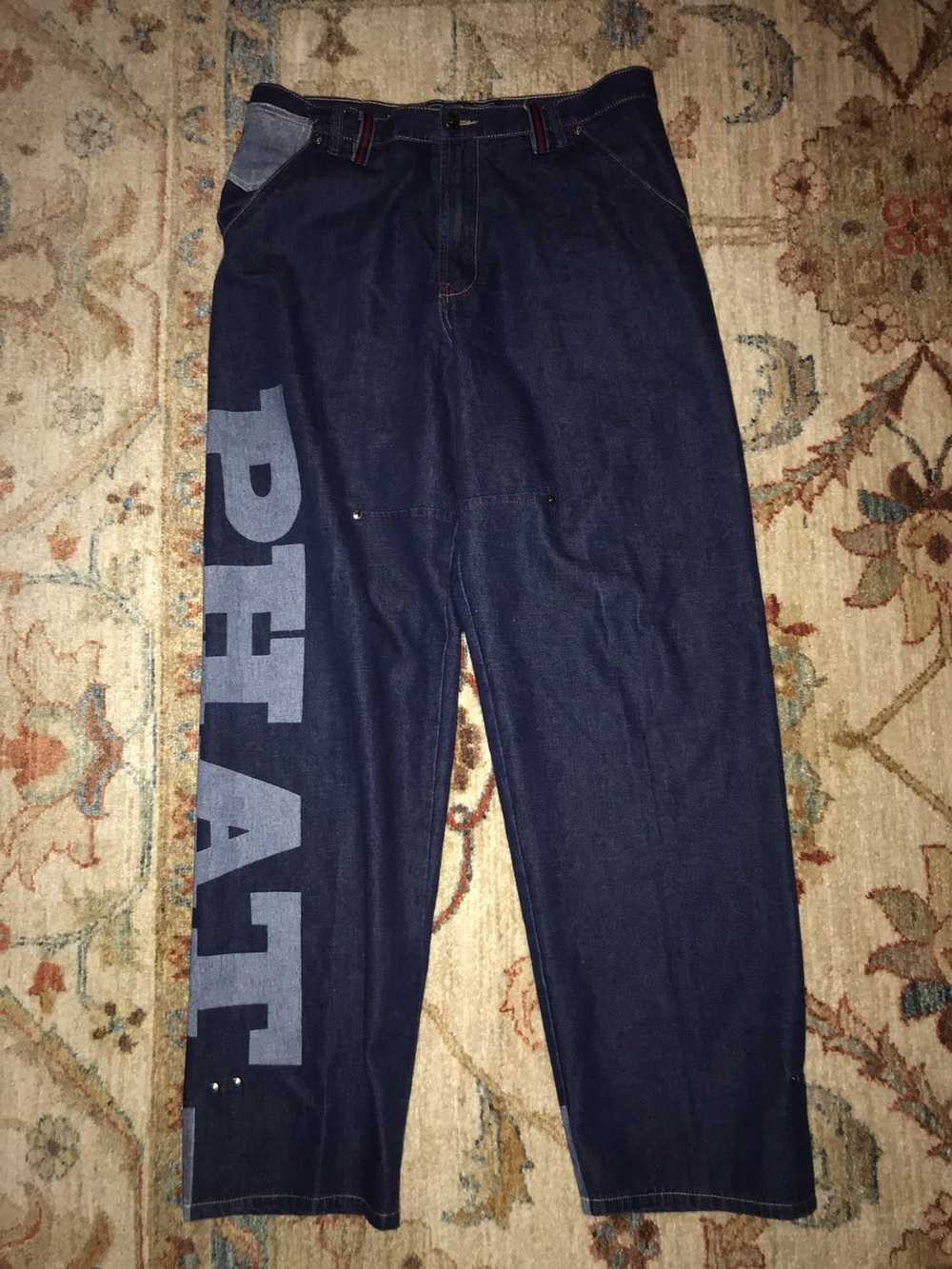 Phat Farm × Vintage VTG PHAT FARM Baggy Designer … - image 1