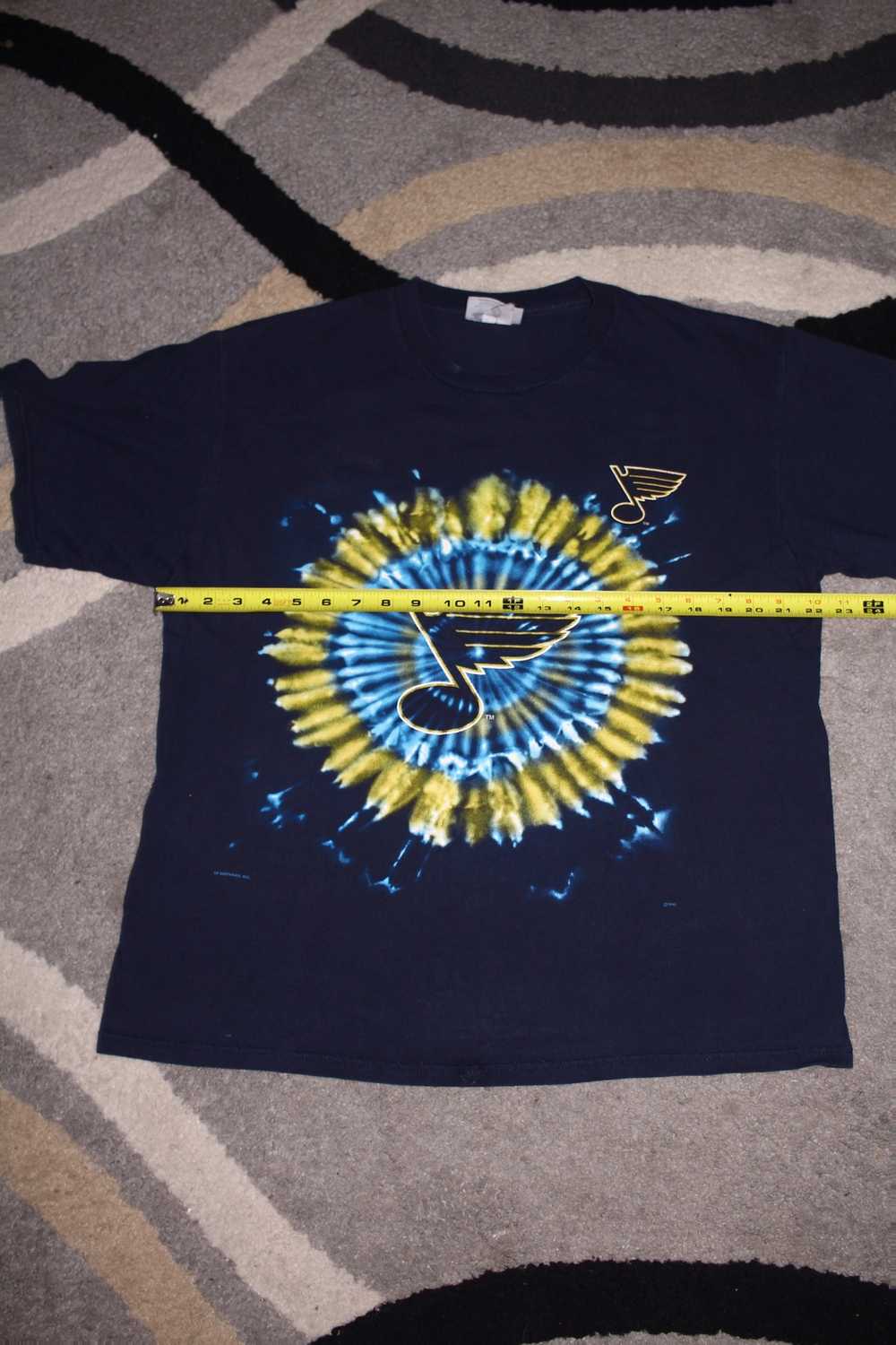 Csa × Vintage Y2K St. Louis Blues Tie Dye T-Shirt - image 3