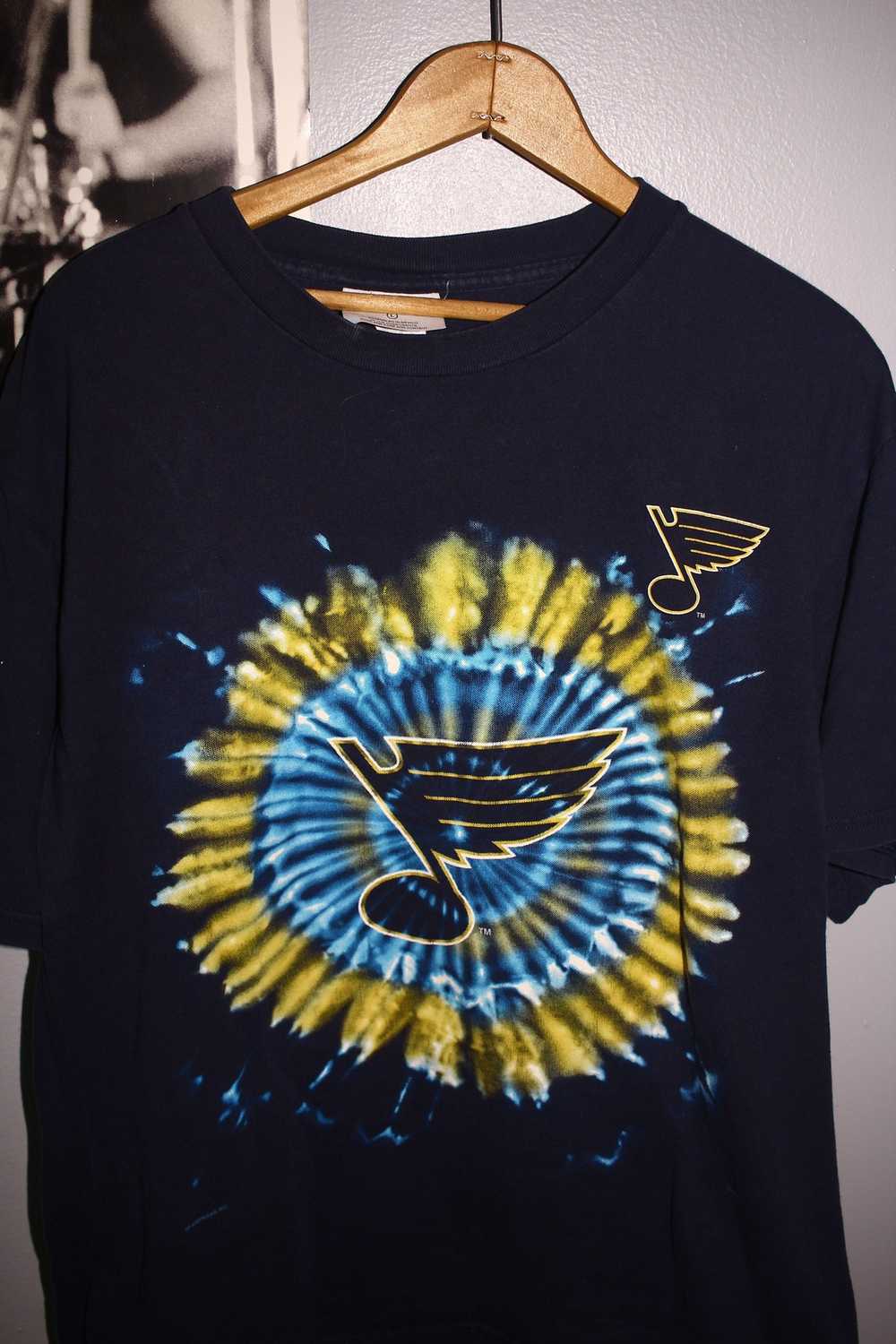 Csa × Vintage Y2K St. Louis Blues Tie Dye T-Shirt - image 4