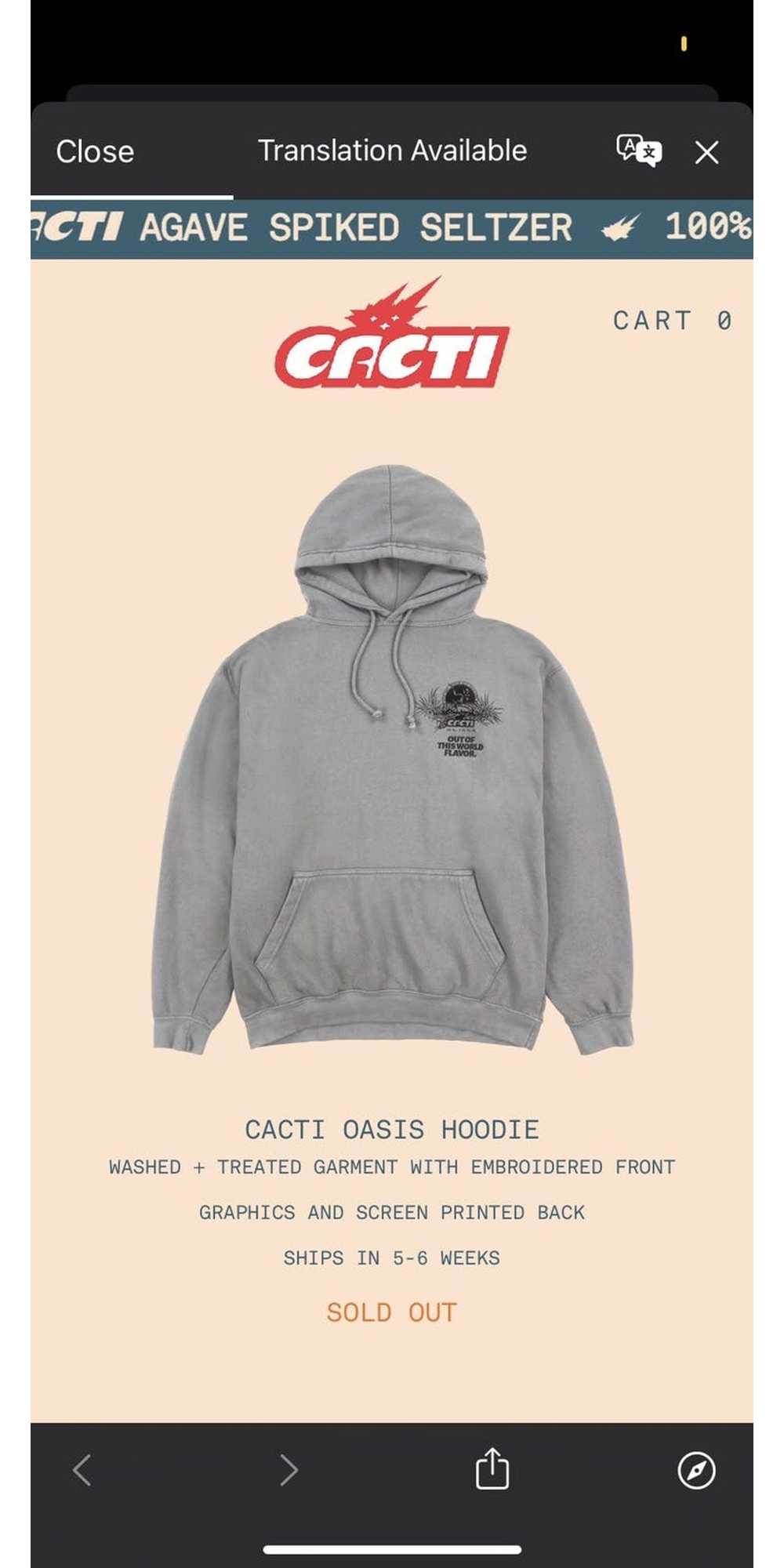 Travis Scott Cacti Hoodie Grey - image 6