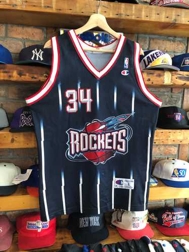 Vintage Houston Rockets Hakeem Olajuwon Euro Cham… - image 1