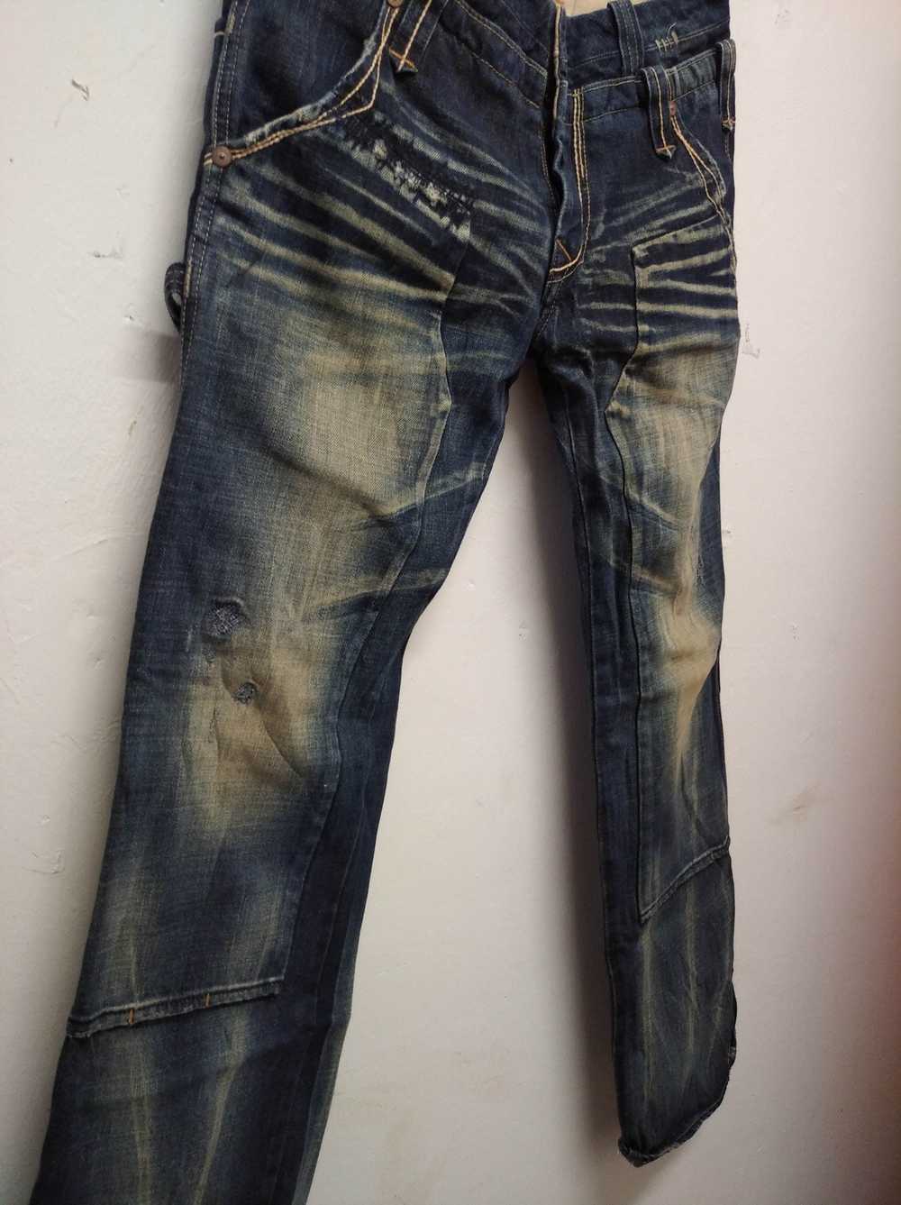 Distressed Denim × Japanese Brand Bartack clothin… - image 5