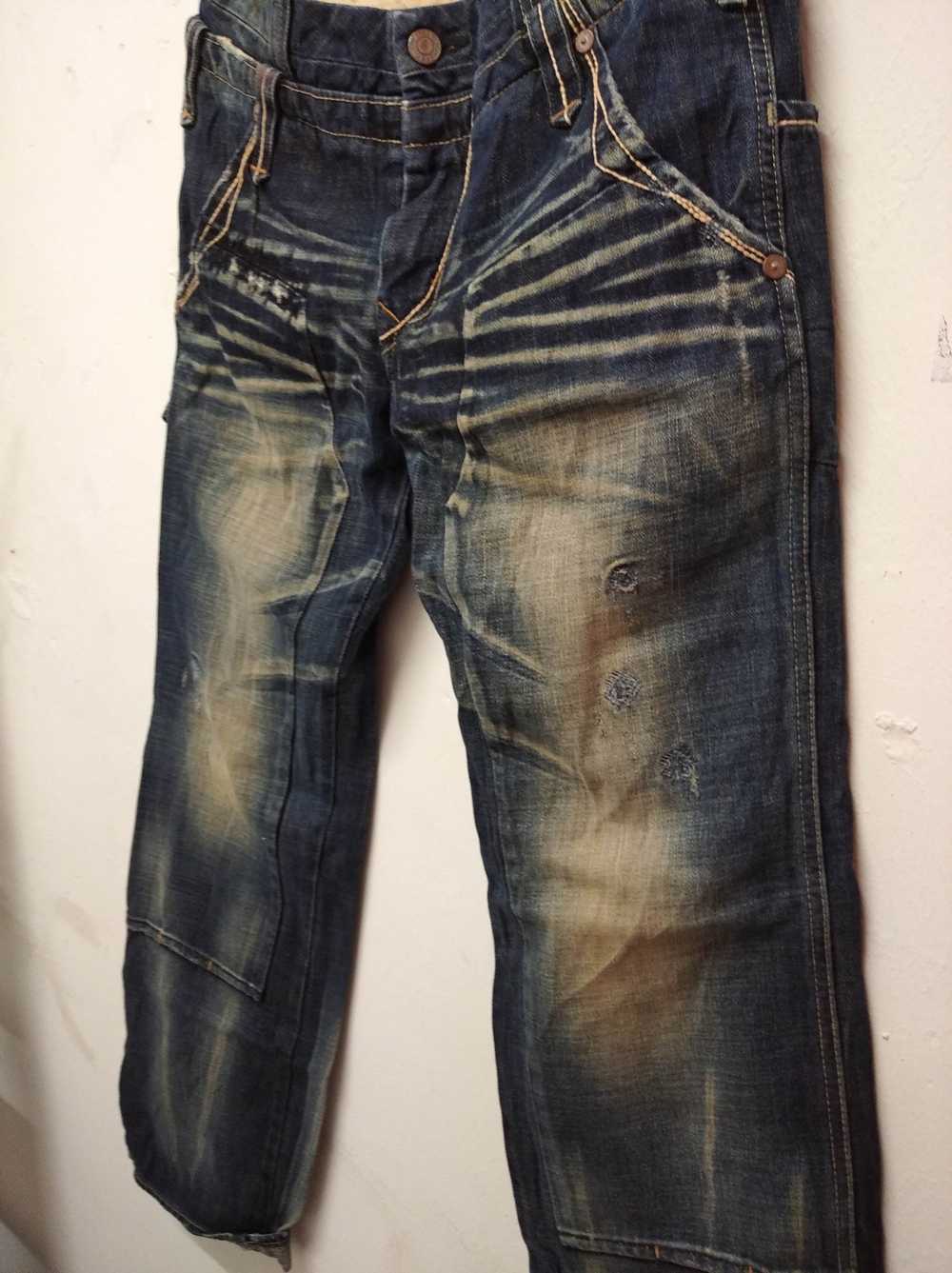 Distressed Denim × Japanese Brand Bartack clothin… - image 6