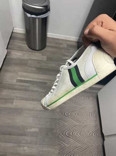 Gucci White & Green Gucci Sneakers