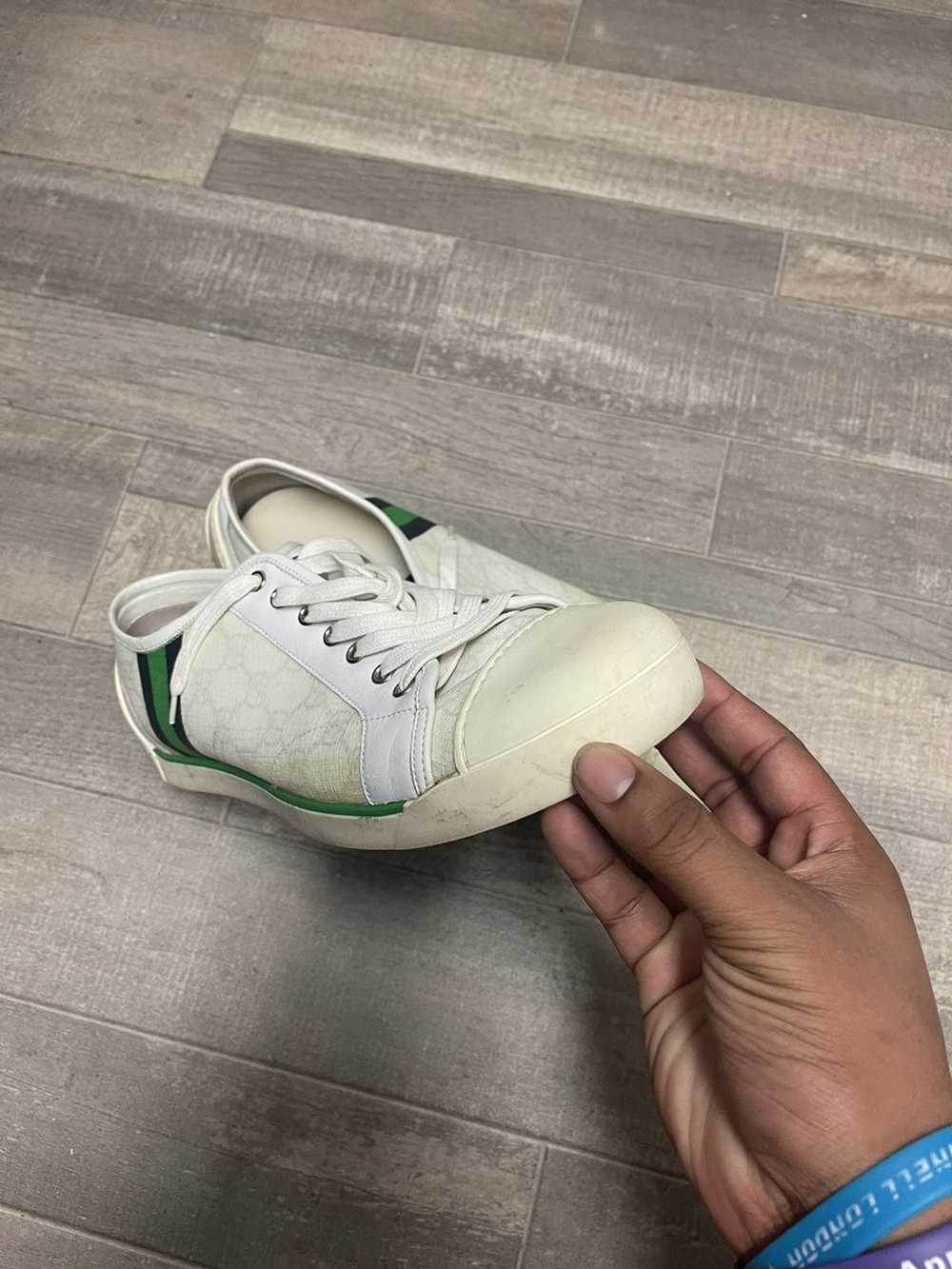 Gucci White Leather Interlocking G Ace Low Top Sneakers Size 39 Gucci