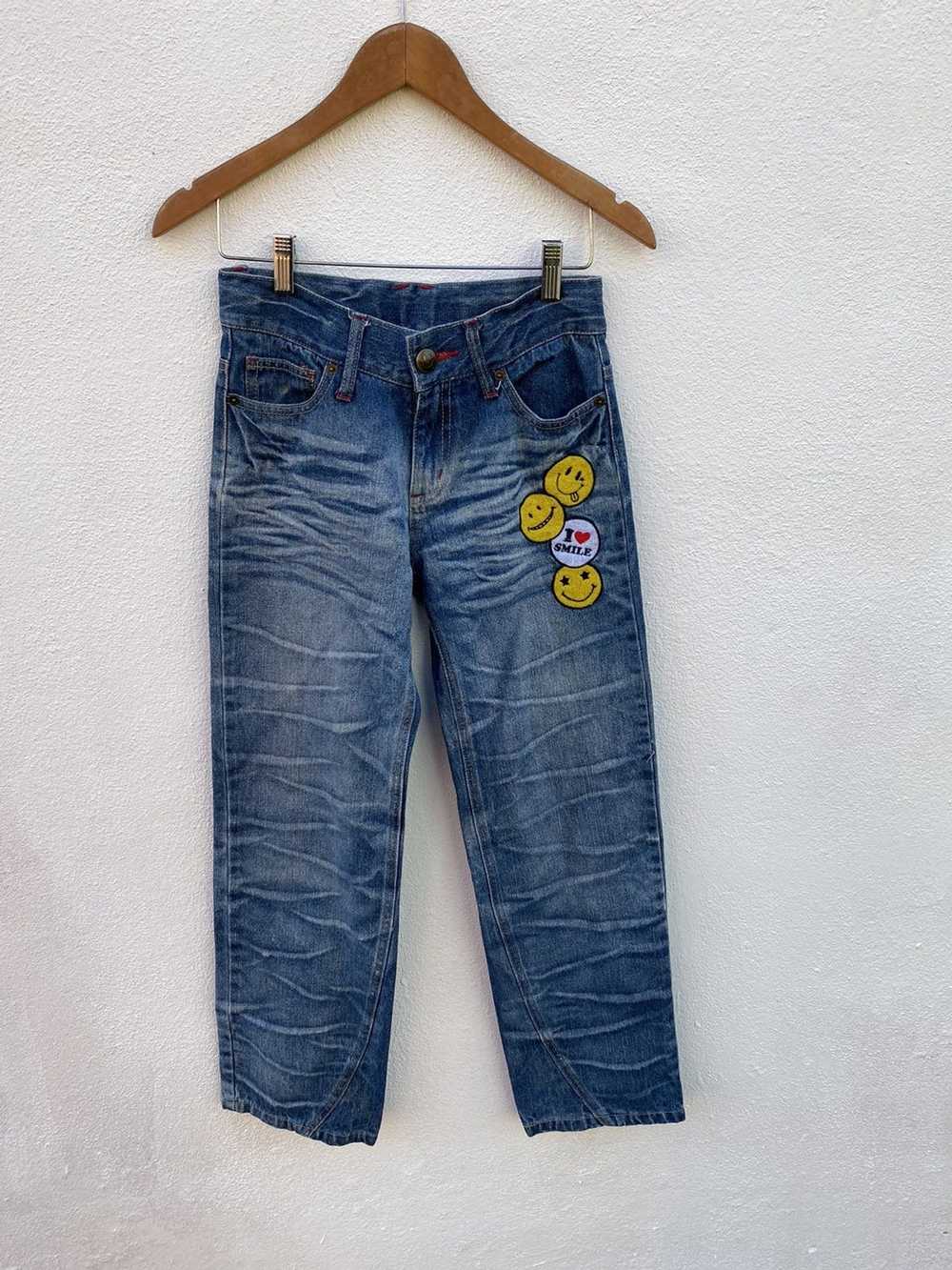 Japanese Brand Smiley Face Jeans - image 1