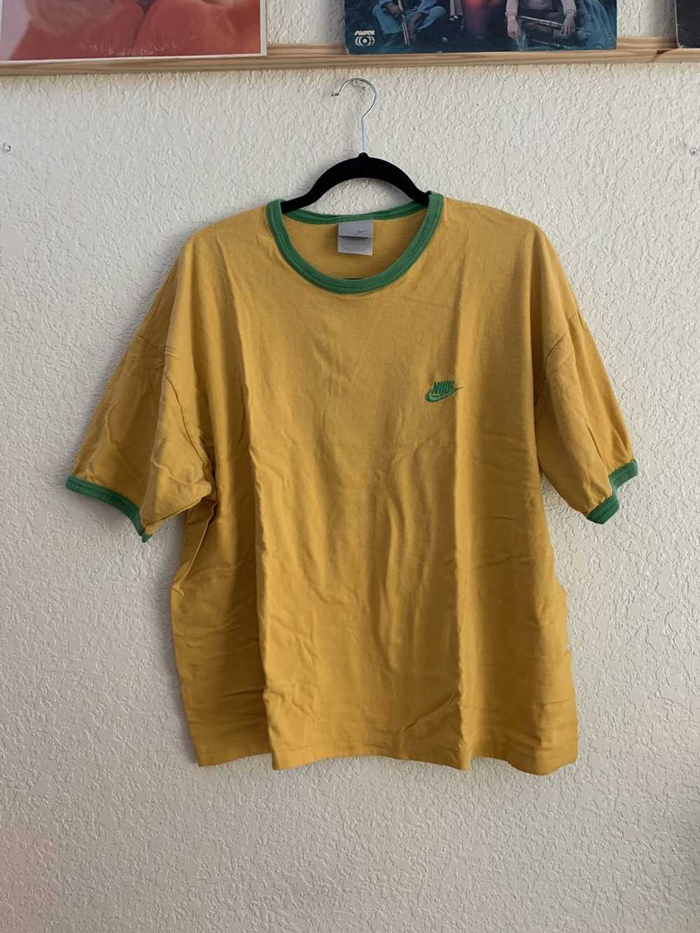 Nike Vintage Yellow/Green Nike Tee/T-Shirt - image 1