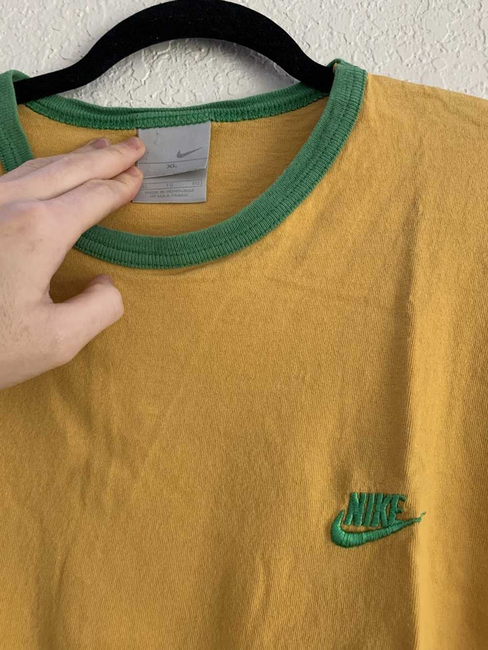 Nike Vintage Yellow/Green Nike Tee/T-Shirt - image 2