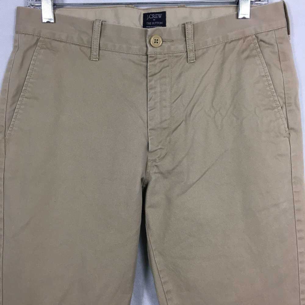 J.Crew J. Crew Men's Khaki Sutton Straight Fit Pa… - image 6