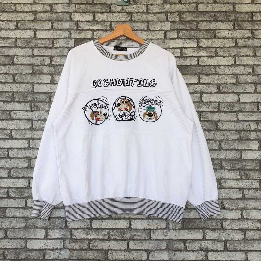 Japanese Brand × Vintage Dog Hunting sweatshirt p… - image 1