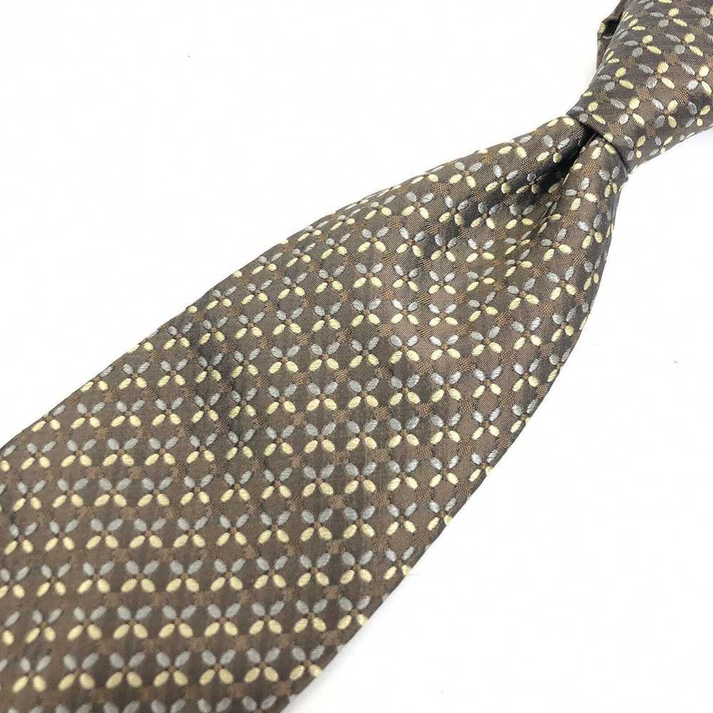 J.Crew J. CREW Macclesfield Flower Tie Brown Beig… - image 1