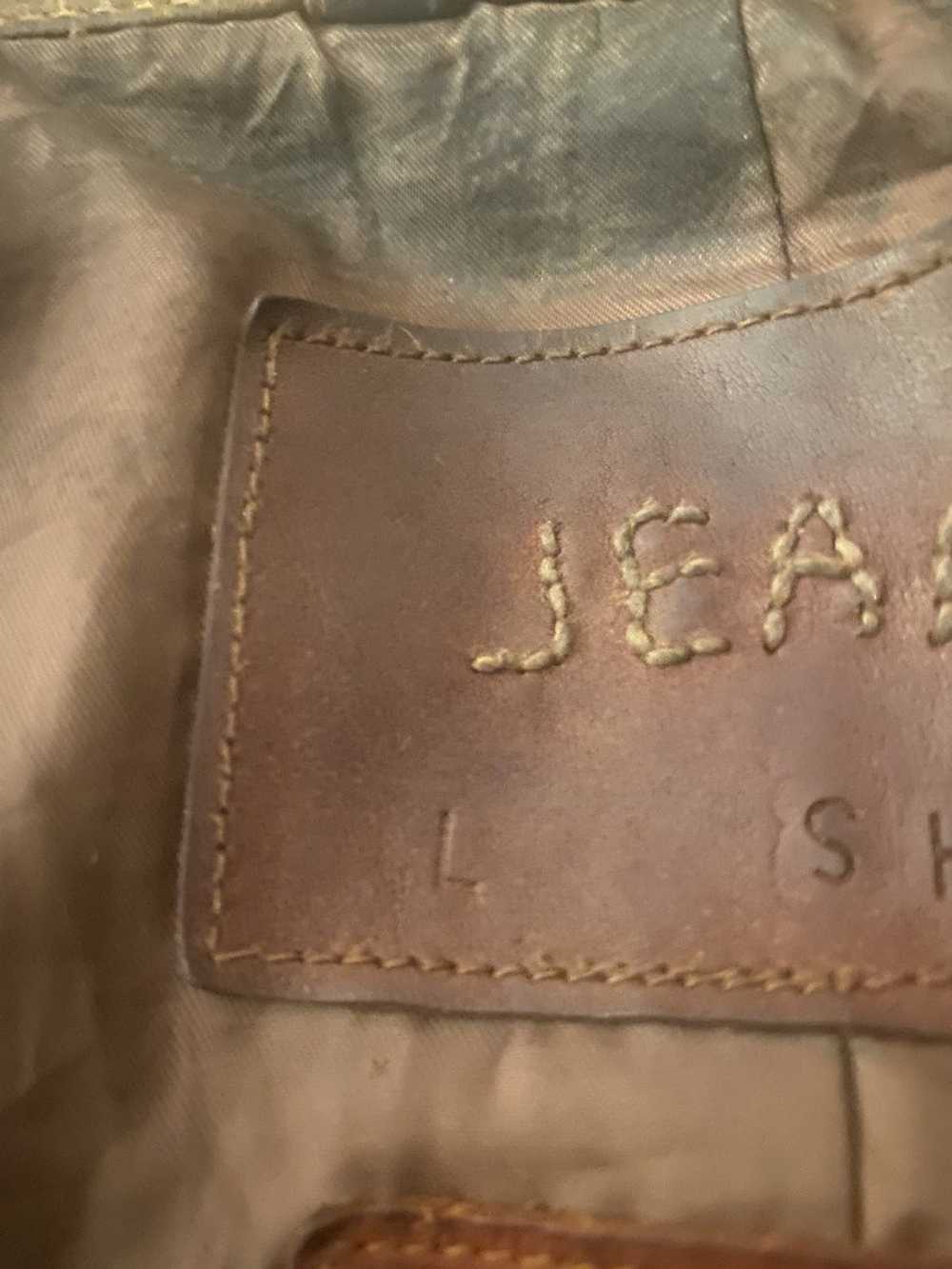 Jean Shop Brown Suede Leather denim style' Jacket - image 6