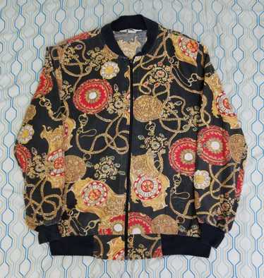 Bomber Jacket × Designer × Vintage Vintage 90s Ch… - image 1