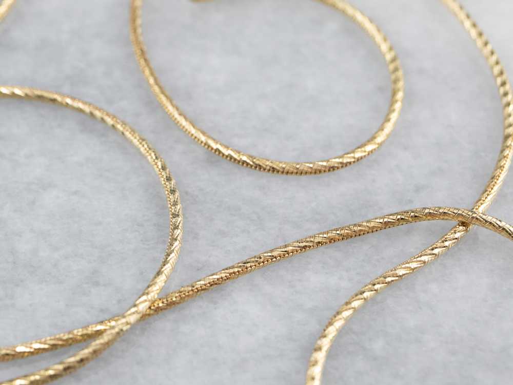 14K Gold Sparkling Snake Chain Necklace - image 1