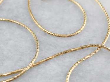 14K Gold Sparkling Snake Chain Necklace - image 1