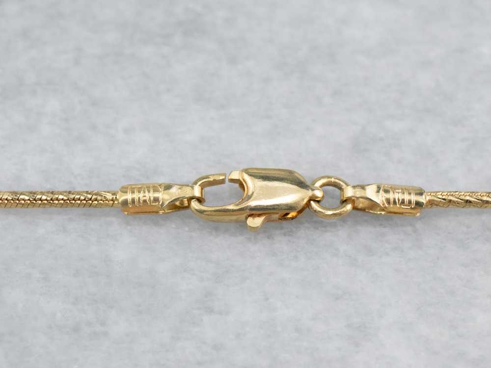 14K Gold Sparkling Snake Chain Necklace - image 3