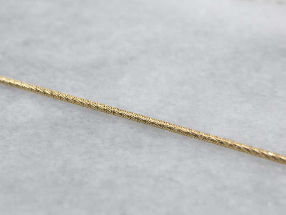 14K Gold Sparkling Snake Chain Necklace - image 4