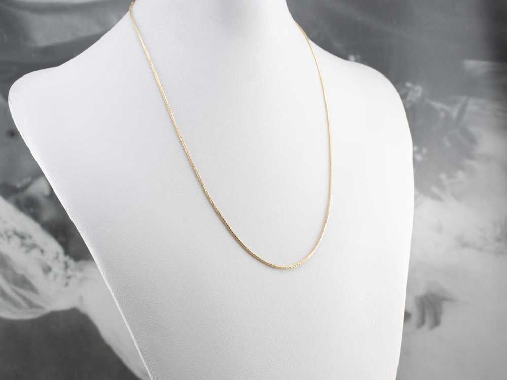 14K Gold Sparkling Snake Chain Necklace - image 5