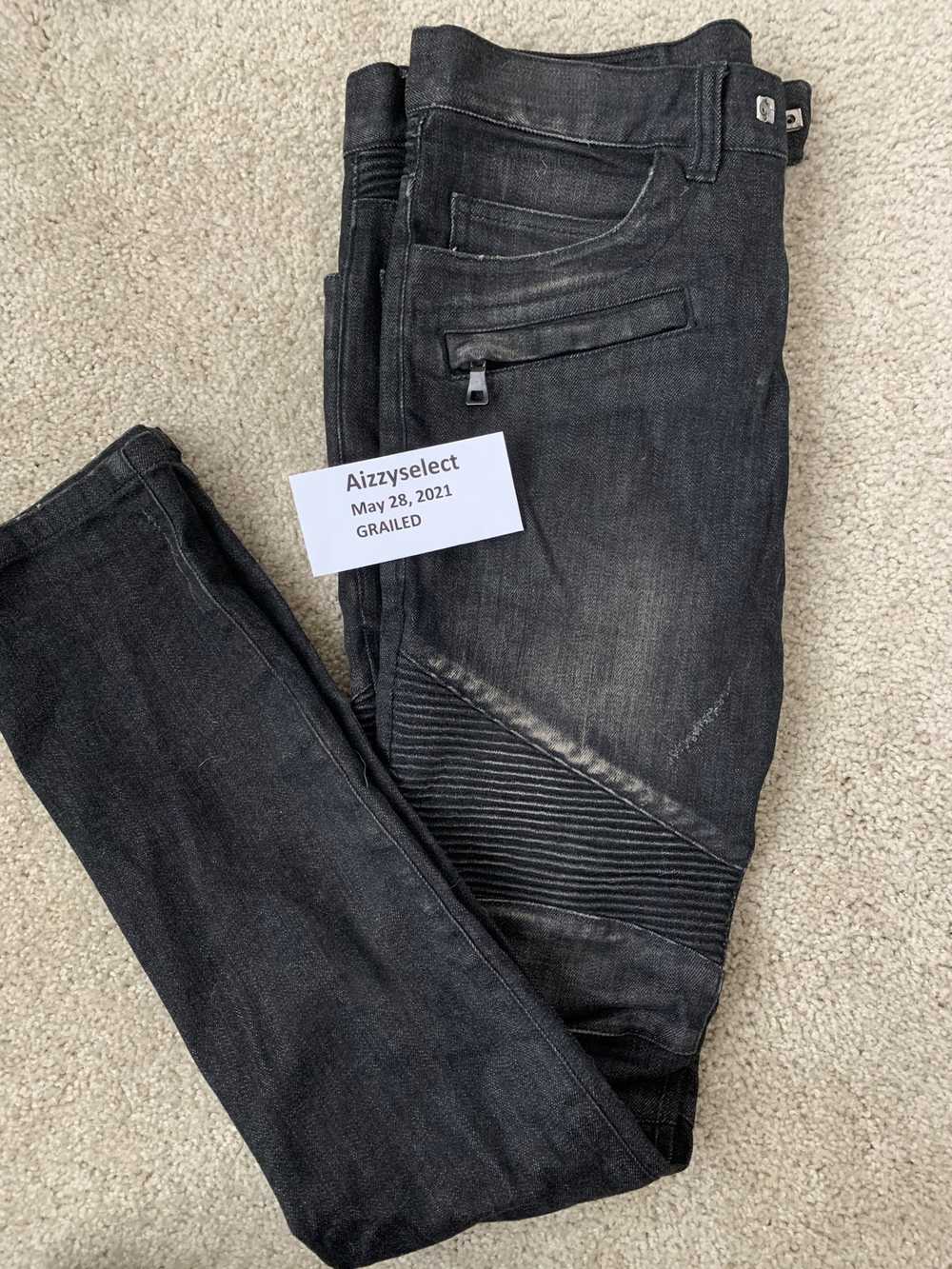 Balmain BALMAIN Ribbed Patches Slim Jeans - image 3