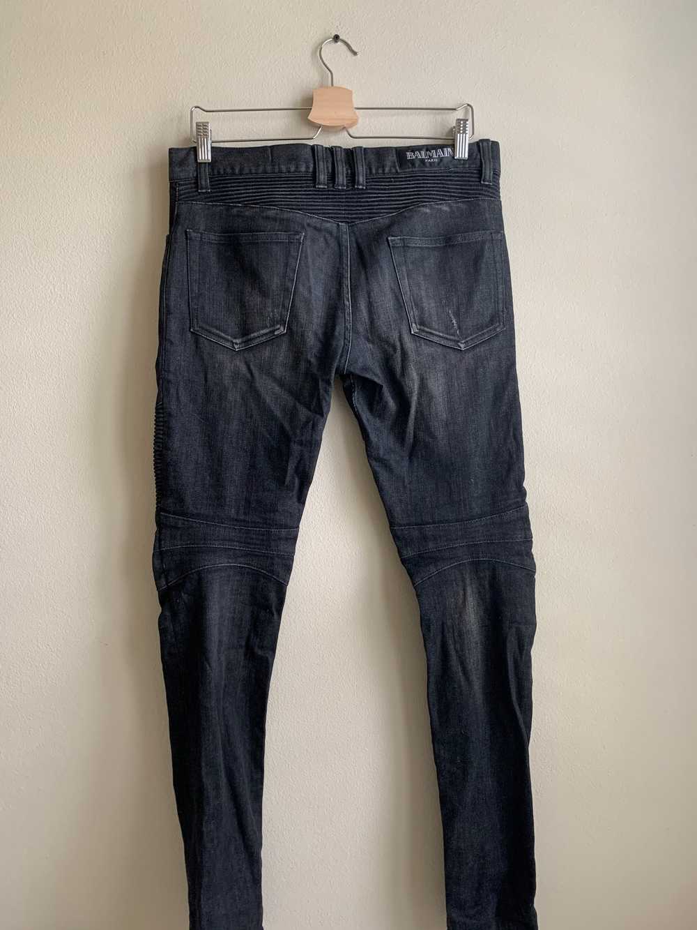 Balmain BALMAIN Ribbed Patches Slim Jeans - image 4