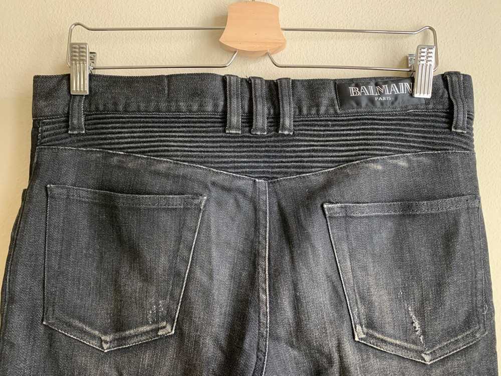 Balmain BALMAIN Ribbed Patches Slim Jeans - image 5