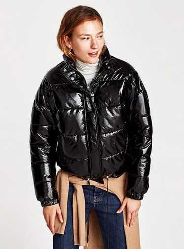 Zara WMNS Zara Puffer Jacket PVC Black Size Small