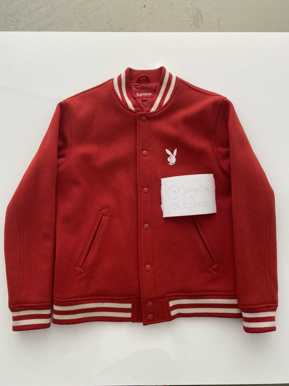 Playboy × Supreme Supreme x Playboy Varsity Jacke… - image 1