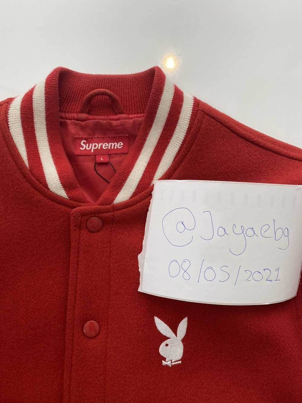 Playboy × Supreme Supreme x Playboy Varsity Jacke… - image 2